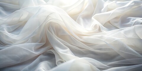 Obraz premium Abstract White Fabric Texture, Texture, Fabric, White