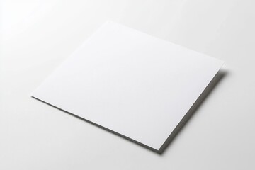 Paper A4 Mockup on White Background created with Generative AI