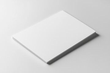 Paper A4 Mockup on White Background created with Generative AI