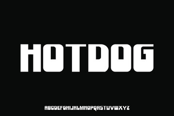 Fototapeta premium Display alphabet font vector design suitable for headline, poster, logo and many more
