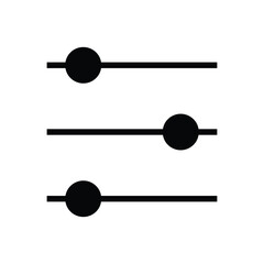 Adjust Icon. Black Solid Icon