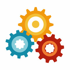 Operations Icon, Vector business , Gear logo icon Pro Vector , Three gears vector , Gear, Get this image for free VECTOR 