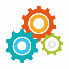 Operations Icon, Vector business , Gear logo icon Pro Vector , Three gears vector , Gear, Get this image for free VECTOR 