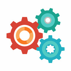 Operations Icon, Vector business , Gear logo icon Pro Vector , Three gears vector , Gear, Get this image for free VECTOR 
