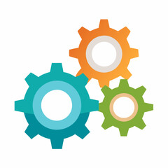 Operations Icon, Vector business , Gear logo icon Pro Vector , Three gears vector , Gear, Get this image for free VECTOR 