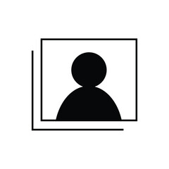 Images user Icon. Black Solid Icon