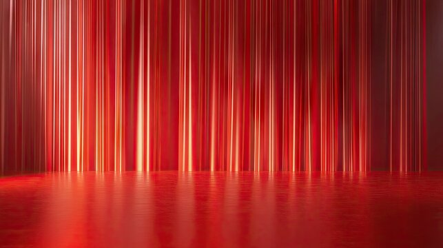 Bold, seamless red background with smooth lighting, perfect for creating striking visuals or product displays with a dramatic, energetic tone.