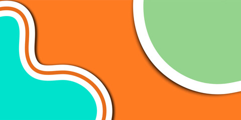 Vibrant Abstract orange background, paper color texture. blue pastel Background with Bold Colors. Dynamic Teal and Orange Abstract Design. Modern Geometric Art with Circular Elements. Colorful Lines 
