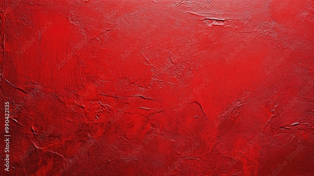 Fototapete bright red background with subtle texture, ideal for making products or text stand out in a dynamic,