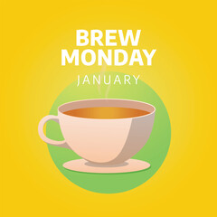 vector graphic of Brew Monday ideal for Brew Monday celebration.
