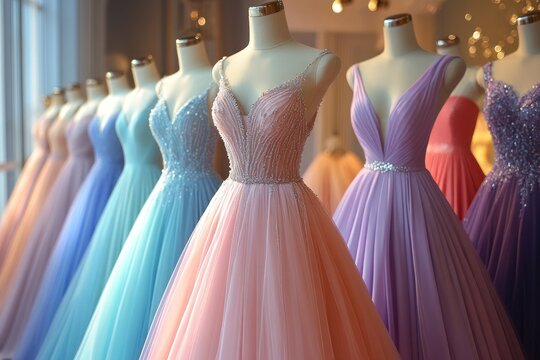 Elegant Dresses Display