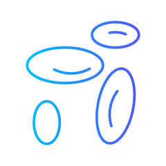 red blood cells gradient icon