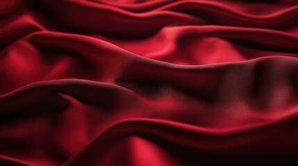 Obraz premium Deep red background with soft lighting and subtle shadows, perfect for creating dynamic, elegant, and striking visuals.