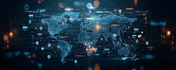 A cinematic magazine cover featuring a global map overlaid with icons of key commodities, representing their strategic importance in portfolio diversification. The image is rich in color and detail,