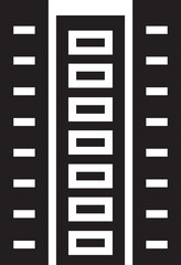 Obraz premium Office Tower Glyph Icon 