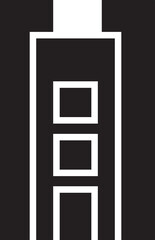 Office Tower Glyph Icon
