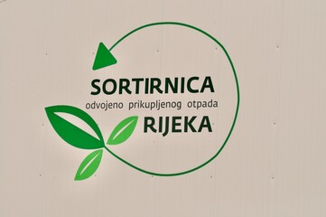 Word waste sorting plant, separately collected waste on Croatian language