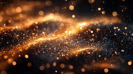 Obraz premium Abstract Background with Golden Glitter