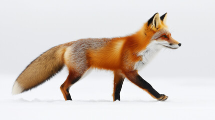 Fototapeta premium A walking fox portrait