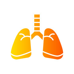 lungs gradient icon