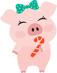 Cute Pink Pig