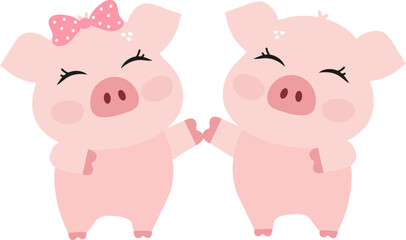 Cute Pink Pig