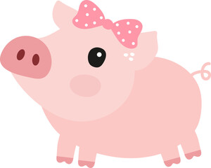 Cute Pink Pig