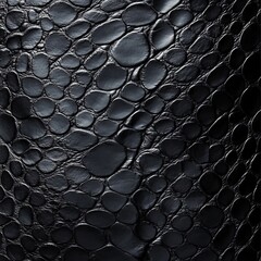 A close up of a black leather texture with pebbles