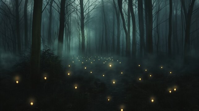 mystery forest theme for halloween
