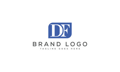 letter DF logo design vector template design for brand.
