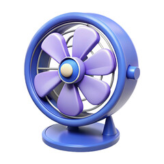 Electric Fan 3d cartoon style illustration