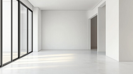 empty white room