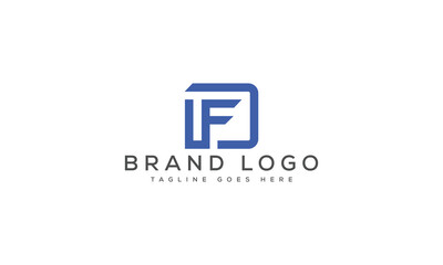 letter DF logo design vector template design for brand.