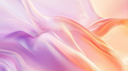 Obraz premium Pastel background with smooth, gradient tones of peach, pink, and lilac. A perfect setting for beauty, lifestyle, or wellness-themed designs.