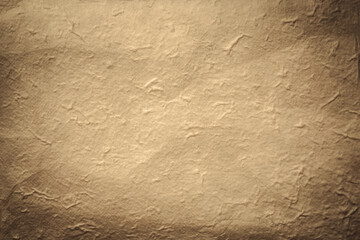 Texture of old paper. Brown rough surface background. Wrinkled sheet backdrop. Paper made from natural fibers for handicrafts.