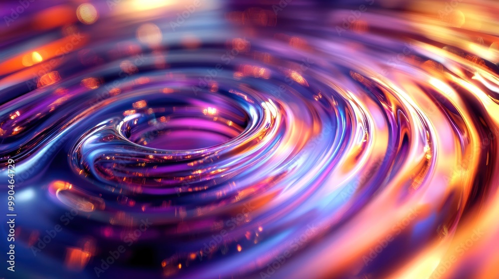 Canvas Prints abstract colorful liquid swirls background.