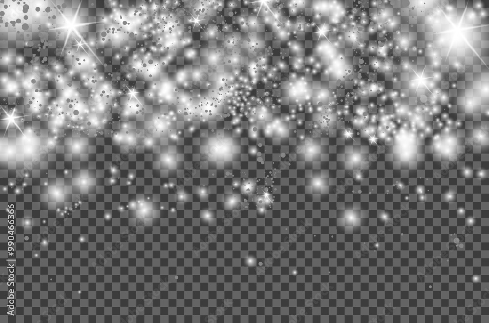 Canvas Prints abstract shiny overlay texture with blurred lights and stars