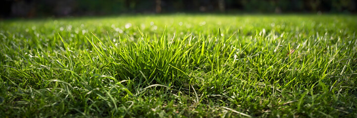 Fototapeta premium green grass in the morning
