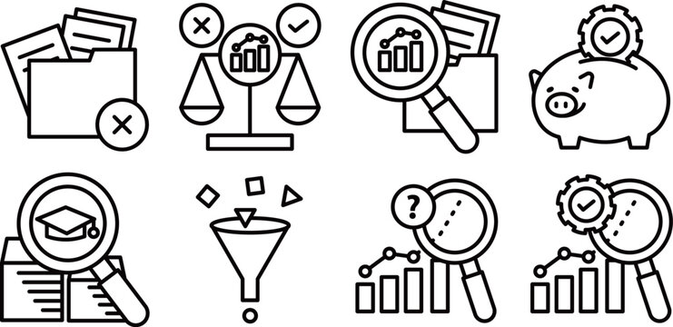 A set of image icons representing the key points in advancing smart factories.