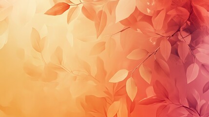 Soft orange background with gentle gradients, providing a warm and inviting setting for autumn or nature-inspired visuals.