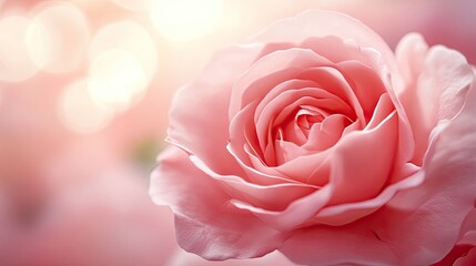 Obraz premium Soft rose pink background with subtle highlights, providing a warm, welcoming setting for romantic or beauty-related visuals.