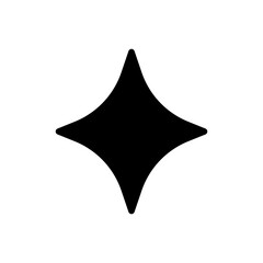 Fototapeta premium Black star shape symbol