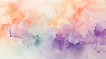 soft and dreamy background using watercolor techniques in pastel