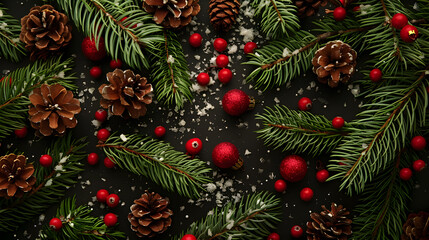 Christmas colorful background in futuristic digital style for your design. AI Generated