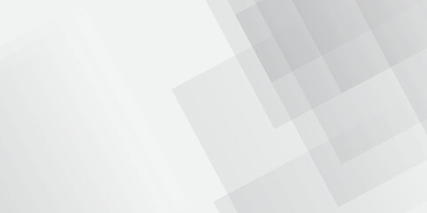 Modern abstract white curve square lines triangle technology backdrop. white light grey background, 
abstract modern white and grey gradient color geometric line pattern background for website banner.