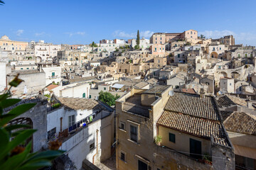 Naklejka premium Matera in Puglia, Italy, Cityscape