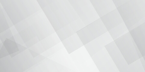 Modern abstract white curve square lines triangle technology backdrop. white light grey background, 
abstract modern white and grey gradient color geometric line pattern background for website banner.