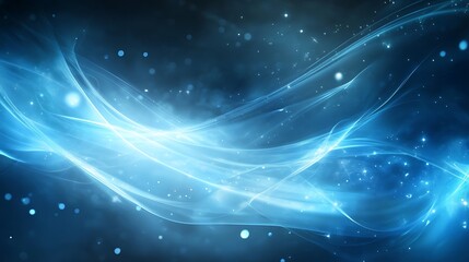 Abstract Blue Glowing