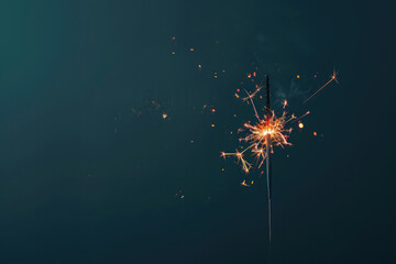 sparklers on a dark background