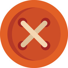 This simple vector illustration of a button would be a great addition to any project about sewing, clothes making, or fashion